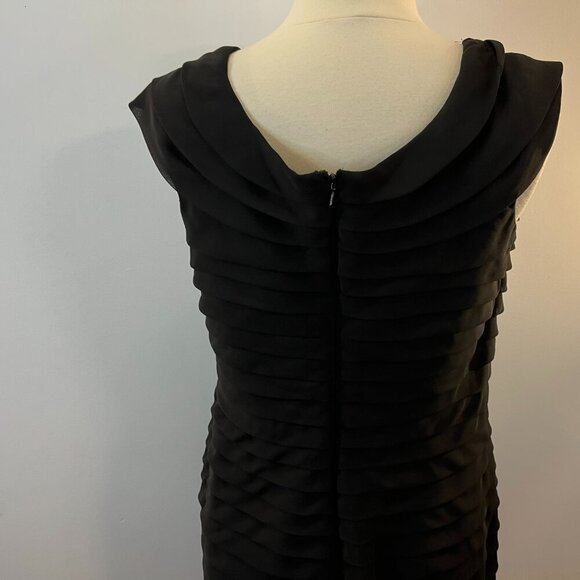 Dressbarn Collection Women's black ruffle Dress - Size 10 - Picture 3 of 5